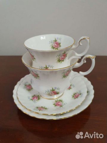 Чайная и кофейная пары, английский фарфор, Royal A