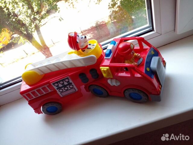 Машина пожарная+пожарник+пес/дерев.конструктор