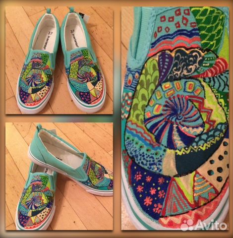 Кеды ручной росписи