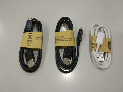 Кабель micro usb новые 3шт