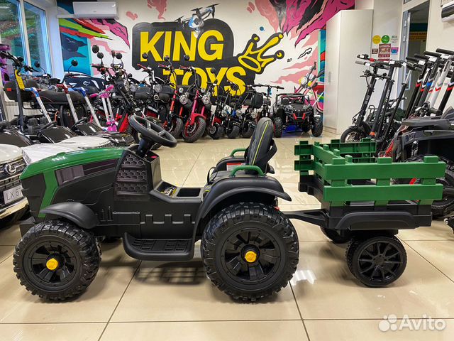 Электромобиль Bettyma трактор с прицепом 2WD 12V