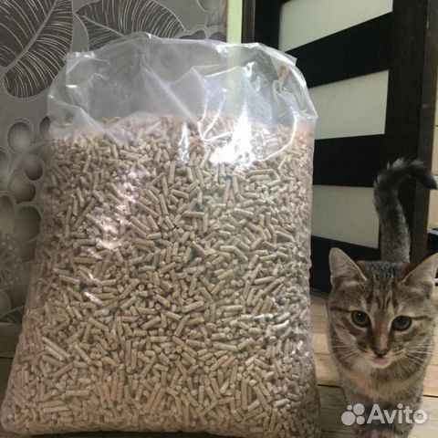 Наполнитель для туалета кошек собак древесный