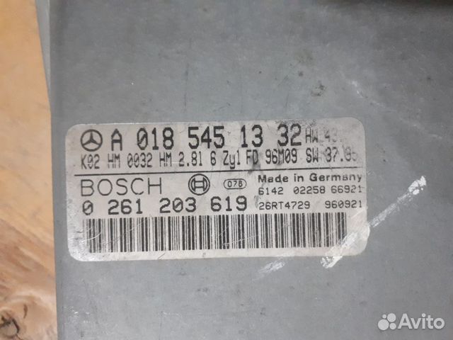 Блок управления двигателя 018 545 13 32 мерседес 2