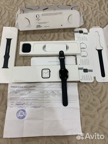 Часы Apple Watch 7 Series 45mm Черные гарантия 100