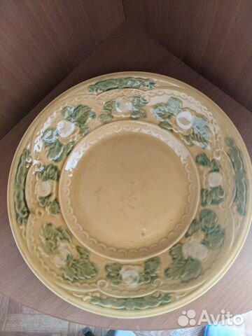 Два Блюда Розы зик Конаково, СССР, 80-е годы