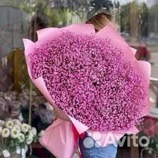 Букет из гипсофилы. Доставка цветов