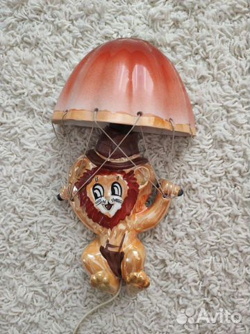 Львенок (фарфор с глазурью) СССР, бра светильник