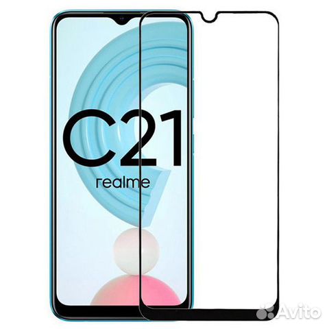 Защитное стекло полноэкранное для Realme C21