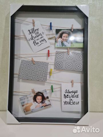 Новая фоторамка черная коллаж