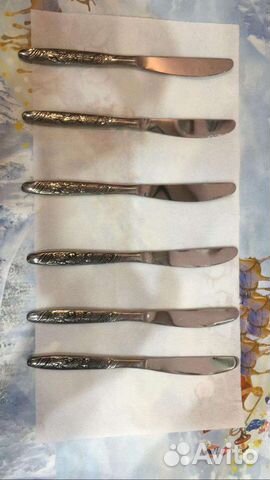 Кухонные столовые ножи нержавеющие