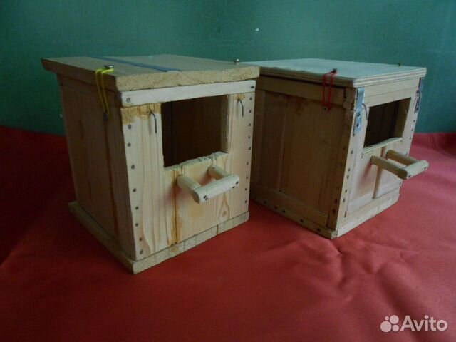 Деревянные домики для разведения амадин