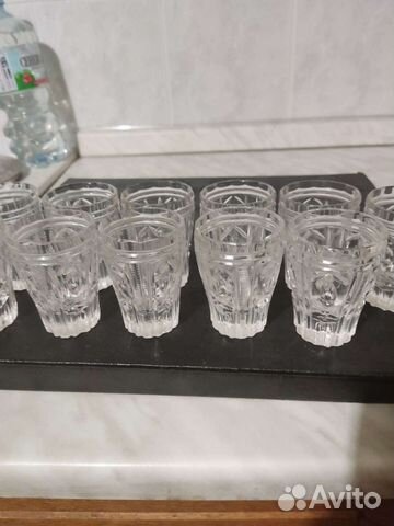 Стопки и фужеры хрустальные, СССР