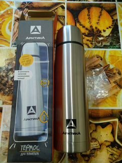 Термос арктика 1л нержавейка новый