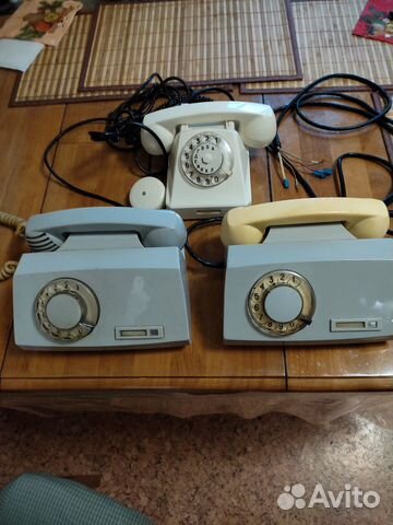 Телефоны дисковые проводные с защитой, СССР