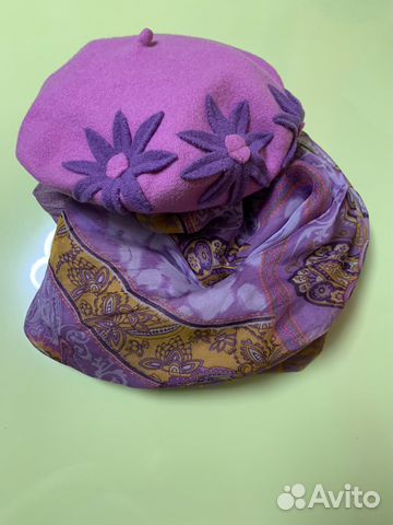 Комплект берет и шарф