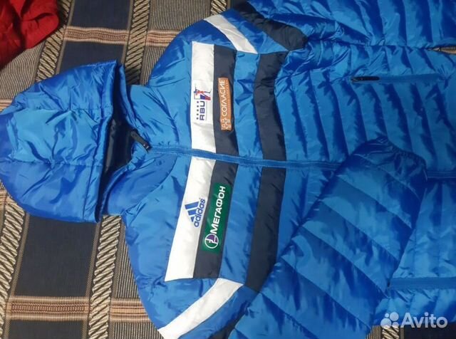 Лыжные куртки пуховик adidas Сб.России муж S-M-L