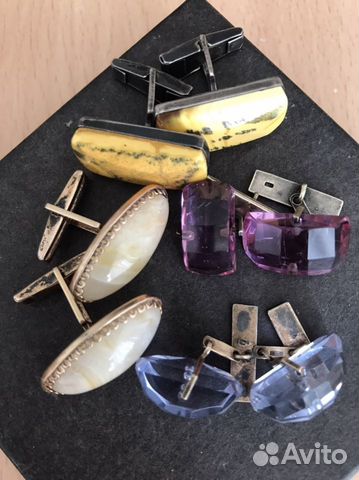 Серебро запонки серебро СССР