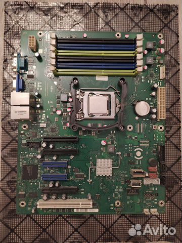 Материнская плата Fujitsu d2759-a13 + CPU + бп