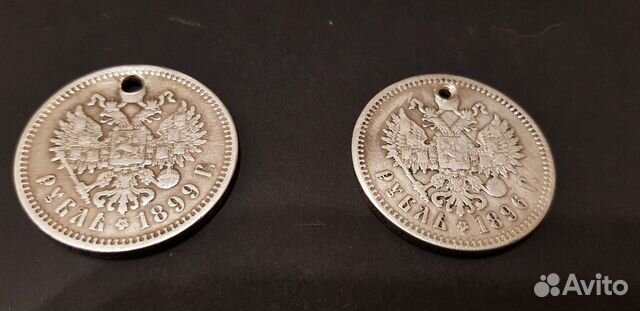 Рубли Николая, серебро, оригиналы, монисто