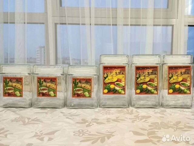 Банки стеклянные для сыпучих продуктов