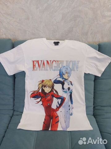 Футболка Bershka Evangelion аска и рей 