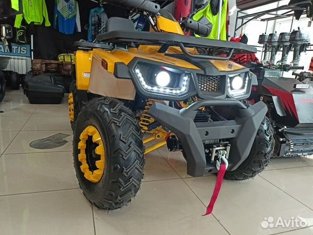 Квадроцикл Avantis Hunter 200 Big чёрный и желтый