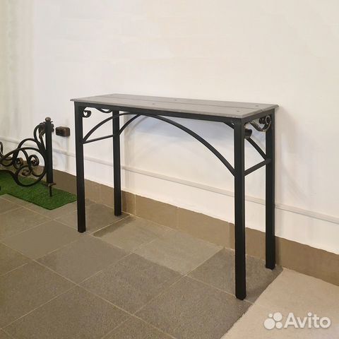 Кованая скамейка для установки на могилу 02