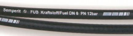 Рукав для подачи топлива FUB 8 мм, 12 атм, -40/100
