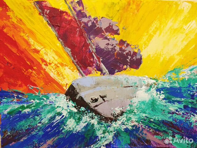 Счастливый парусник 20x15