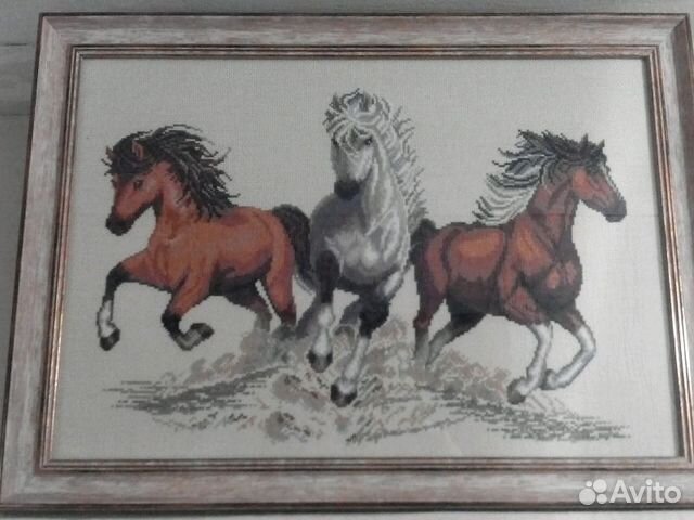 Картина. Вышивка. Ручная работа