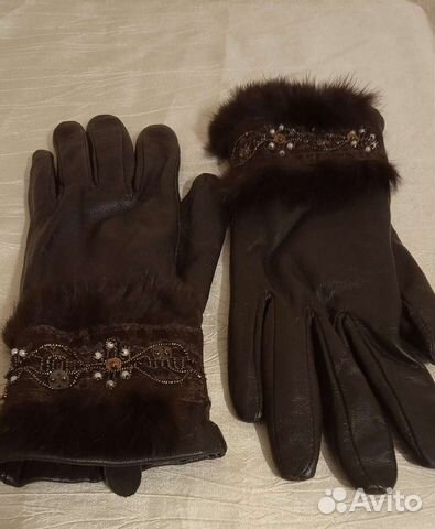 Перчатки женские, натур. кожа