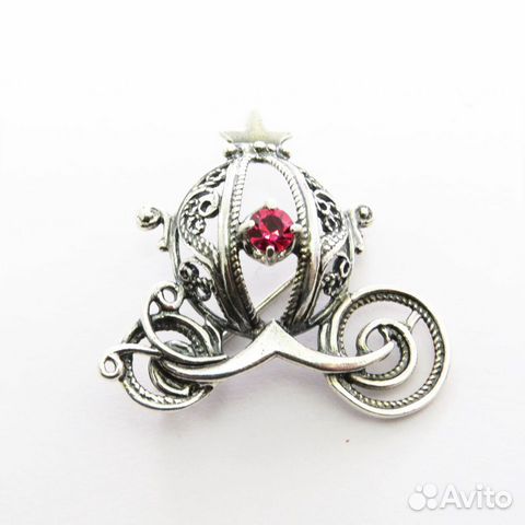 Брошь Карета филигрань