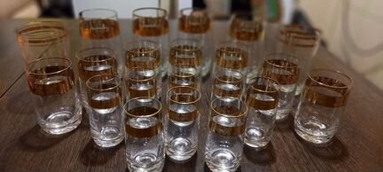 Бокалы фужеры рюмки СССР Богемия