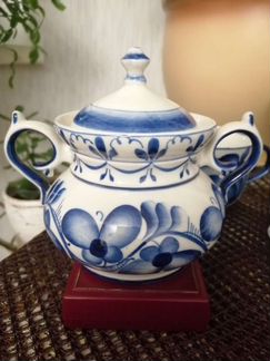 Старая Гжель сахарница