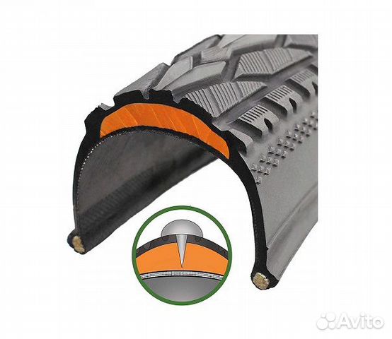 Вело резина анти-прокольная 20,24,26,27,28,29