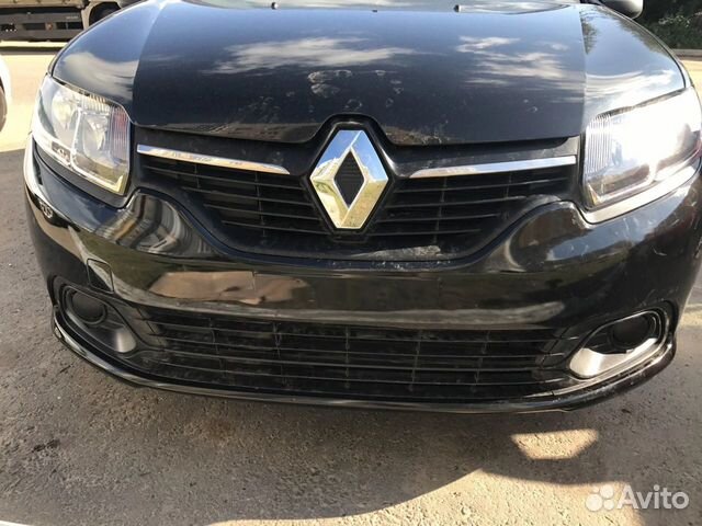 Бампер Renault Logan 2 цвет Чёрный