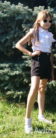 Шорты школьные черные (школьная форма)