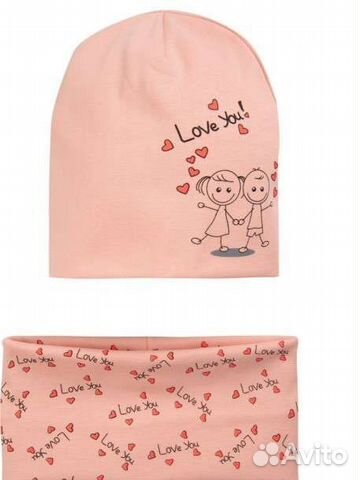 Комплект шапка и снуд новые