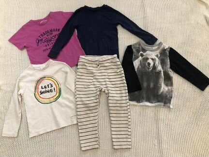 Стильные вещи zara 104-110см пакетом