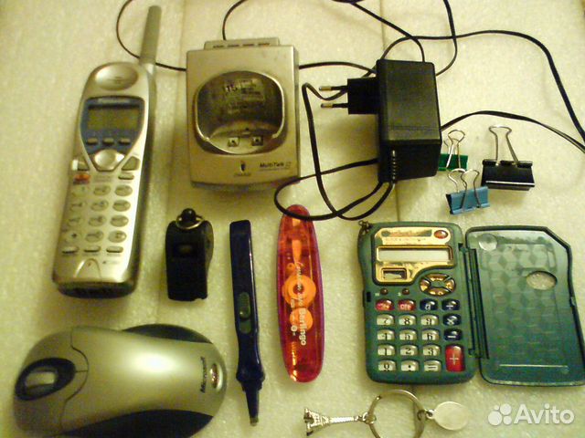 Калькулятор, Телефон Panasonic + всякая всячина