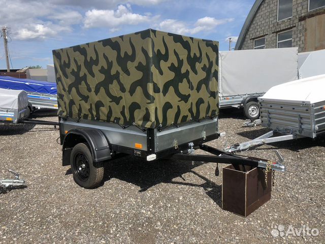 Курганский прицеп 1,9х1,3 с высоким тентом