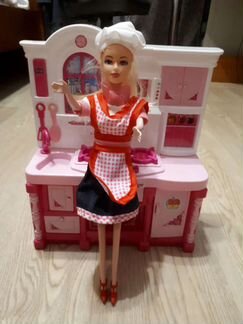 Набор - кухня и кукла повар