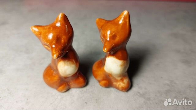Лиса зик Конаково СССР статуэтки
