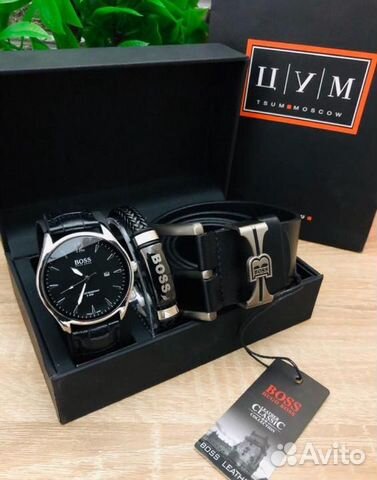 Подарочный набор мужчине Boss Черный