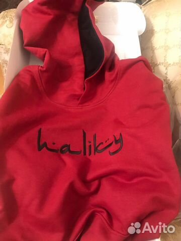 Лимитированная haliky arabic logo RED hoodie