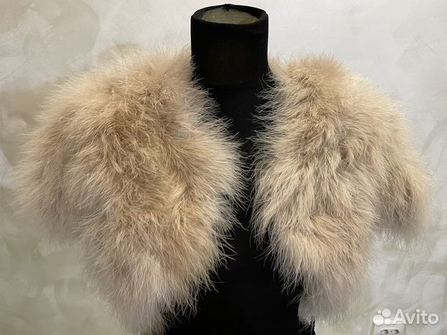 Накидка из перьев страуса