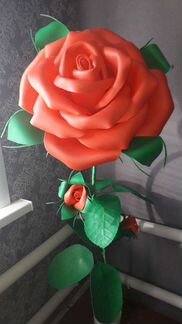 Розы ручной работы, светильники, ростовые цветы