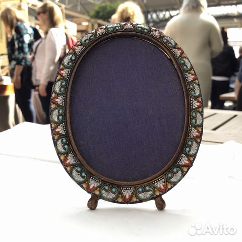 Рамка микромозаика антиквариат в идеале, Италия