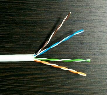 Витая пара. Сетевой (интернет) кабель UTP 5е 4