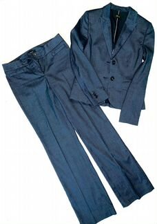 Женский синий брючный костюм esprit, 42 размер